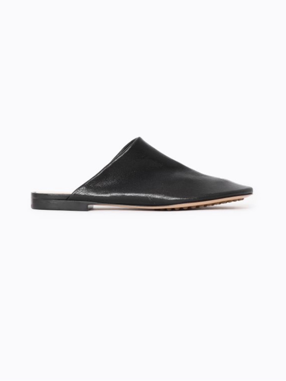 Bottega Veneta Black Leather Dot Sock Slip-On Mules